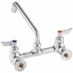 Waterloo Wall-Mounted Faucet With 8" Centers And 10" Swing Spout -T&S Brass-shop 2182805