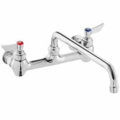 Waterloo Wall-Mounted Faucet With 8" Centers And 14" Swing Spout 4 Waterloo Wall-Mounted Faucet With 8" Centers And 14" Swing Spout -T&S Brass-shop 2182806