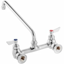 Waterloo Wall-Mounted Faucet With 8" Centers And 14" Swing Spout 5 Waterloo Wall-Mounted Faucet With 8" Centers And 14" Swing Spout -T&S Brass-shop 2182807