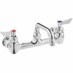 Waterloo Wall-Mounted Faucet With 8" Centers And 6" Swing Spout -T&S Brass-shop 2183880