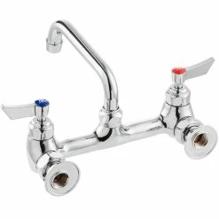 Waterloo Wall-Mounted Faucet With 8" Centers And 6" Swing Spout -T&S Brass-shop 2183881