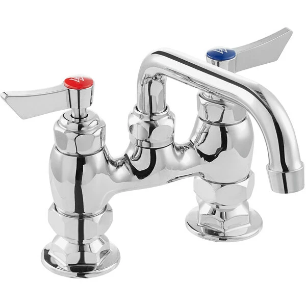 Waterloo Deck-Mounted Faucet With 4" Centers And 6" Swing Spout 2 Waterloo Deck-Mounted Faucet With 4" Centers And 6" Swing Spout - Image 2
