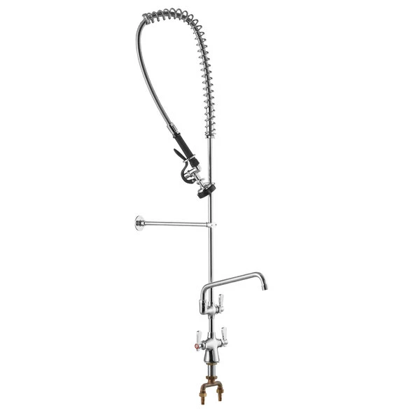 Regency Plumbing & Hardware Regency 1.15 GPM Deck Mount Pre-Rinse Faucet With 12" Add-On Faucet And Single Base 2 Regency Plumbing & Hardware Regency 1.15 GPM Deck Mount Pre-Rinse Faucet With 12" Add-On Faucet And Single Base - Image 2