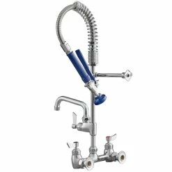 Waterloo 0.65 GPM Low Profile Wall-Mounted Pre-Rinse Faucet With 8" Centers And 6" Add-on Faucet 7 Waterloo 0.65 GPM Low Profile Wall-Mounted Pre-Rinse Faucet With 8" Centers And 6" Add-on Faucet -T&S Brass-shop 2206002
