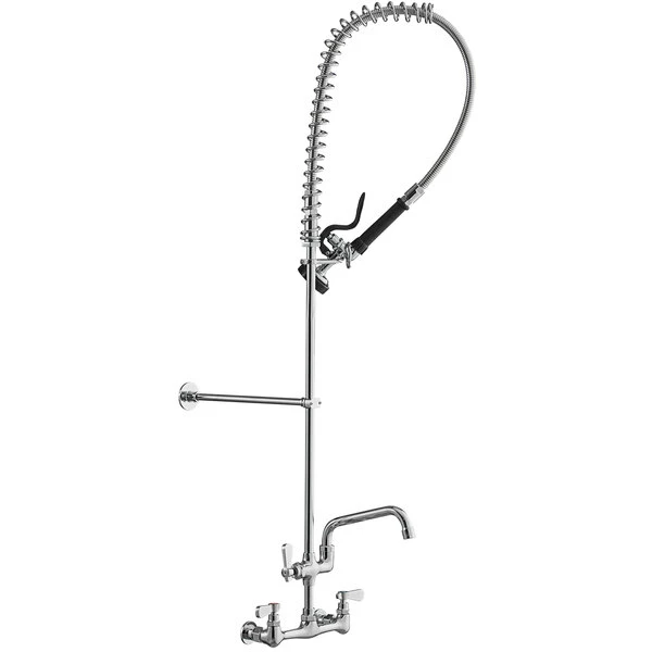 Regency Plumbing & Hardware Regency 1.15 GPM Wall Mount Pre-Rinse Faucet With 8" Add-On Faucet And 8" Centers 2 Regency Plumbing & Hardware Regency 1.15 GPM Wall Mount Pre-Rinse Faucet With 8" Add-On Faucet And 8" Centers - Image 2