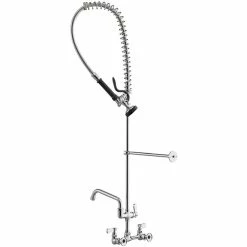 Regency Plumbing & Hardware Regency 1.15 GPM Wall Mount Pre-Rinse Faucet With 8" Add-On Faucet And 8" Centers 7 Regency Plumbing & Hardware Regency 1.15 GPM Wall Mount Pre-Rinse Faucet With 8" Add-On Faucet And 8" Centers -T&S Brass-shop 2206455
