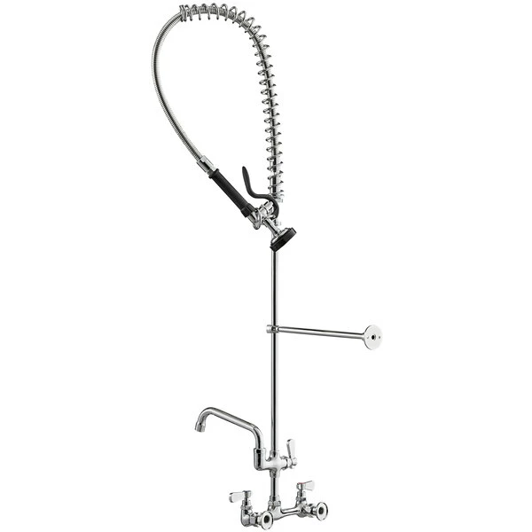 Regency Plumbing & Hardware Regency 1.15 GPM Wall Mount Pre-Rinse Faucet With 8" Add-On Faucet And 8" Centers 3 Regency Plumbing & Hardware Regency 1.15 GPM Wall Mount Pre-Rinse Faucet With 8" Add-On Faucet And 8" Centers - Image 3