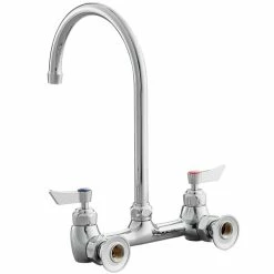 Waterloo Wall Mount Faucet With 8" Gooseneck Spout And 8" Centers 6 Waterloo Wall Mount Faucet With 8" Gooseneck Spout And 8" Centers -T&S Brass-shop 2206873
