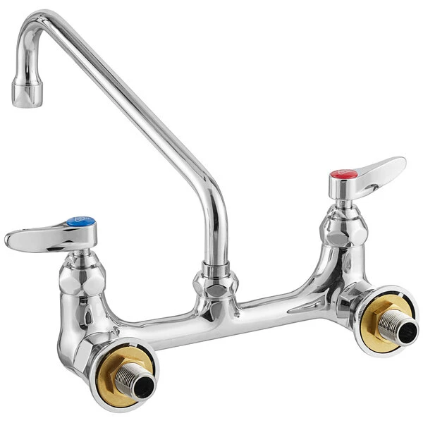 T&S Brass And Bronze Works T&S B-0230-EE-061X Wall Mounted Pantry Faucet With 8" Centers, 10" Swing Nozzle, Eterna Cartridges, And EE Connections 2 T&S Brass And Bronze Works T&S B-0230-EE-061X Wall Mounted Pantry Faucet With 8" Centers, 10" Swing Nozzle, Eterna Cartridges, And EE Connections - Image 2