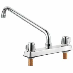 Regency Plumbing & Hardware Regency Deck Mount Faucet With 14" Swing Spout And 8" Centers -T&S Brass-shop 2217739