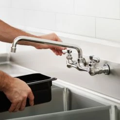 Regency Plumbing & Hardware Regency Wall Mount Faucet With 12" Swing Spout, 8" Centers, And Install Kit 9 Regency Plumbing & Hardware Regency Wall Mount Faucet With 12" Swing Spout, 8" Centers, And Install Kit -T&S Brass-shop 2218393