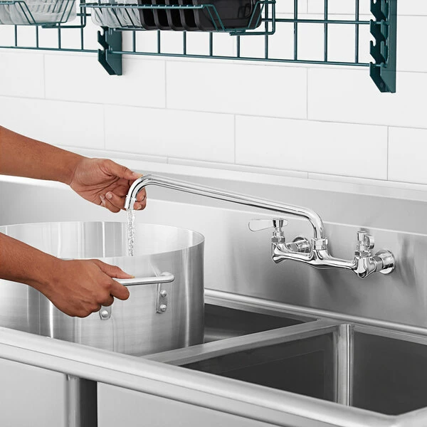 Regency Plumbing & Hardware Regency Wall Mount Faucet With 14" Swing Spout And 8" Centers 1 Regency Plumbing & Hardware Regency Wall Mount Faucet With 14" Swing Spout And 8" Centers