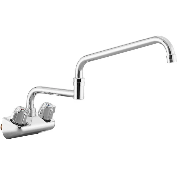 Regency Plumbing & Hardware Regency Wall Mount Faucet With 18" Double-Jointed Spout And 4" Centers 2 Regency Plumbing & Hardware Regency Wall Mount Faucet With 18" Double-Jointed Spout And 4" Centers - Image 2