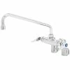 T&S Brass And Bronze Works T&S B-0241 Wall Mounted Pantry Faucet With 4" Adjustable Centers, 12" Swing Nozzle, Eterna Cartridges, And Built-In Stops