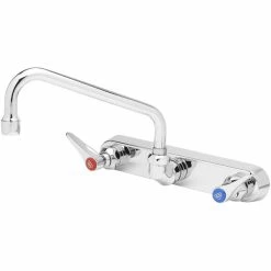 T&S Brass And Bronze Works T&S B-1127 Wall Mounted Workboard Faucet With 8" Centers - 10" Swing Nozzle