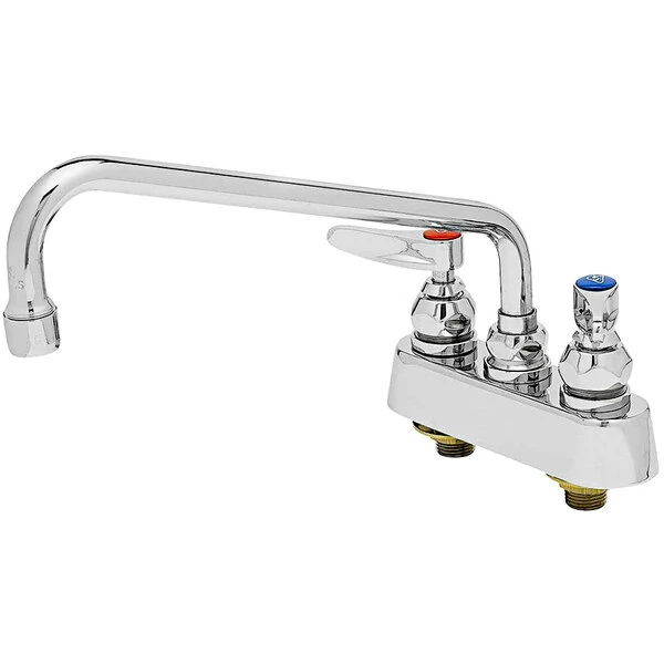 T&S Brass And Bronze Works T&S B-1102 Deck Mounted Workboard Faucet With 3 1/2" Centers - 10" Swing Nozzle 1 T&S Brass And Bronze Works T&S B-1102 Deck Mounted Workboard Faucet With 3 1/2" Centers - 10" Swing Nozzle