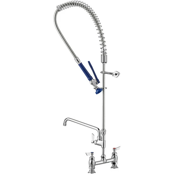 Waterloo 1.15 GPM Deck-Mounted Pre-Rinse Faucet With 8" Centers And 12" Add-On Faucet 3 Waterloo 1.15 GPM Deck-Mounted Pre-Rinse Faucet With 8" Centers And 12" Add-On Faucet - Image 3