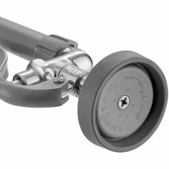 T&S Brass And Bronze Works T&S B-0133-ADF12-B EasyInstall Wall Mounted 37 9/16" High Pre-Rinse Faucet With Adjustable 8" Centers, 1.15 GPM Spray Valve, 44" Hose, 12" Add-On Faucet, And 6" Wall Bracket -T&S Brass-shop 2286057