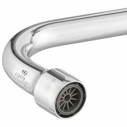 T&S Brass And Bronze Works T&S B-0133-ADF12-B EasyInstall Wall Mounted 37 9/16" High Pre-Rinse Faucet With Adjustable 8" Centers, 1.15 GPM Spray Valve, 44" Hose, 12" Add-On Faucet, And 6" Wall Bracket -T&S Brass-shop 2286350