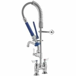 Waterloo 1.15 GPM Low Profile Deck-Mounted Pre-Rinse Faucet With 4" Centers And 6" Add-On Faucet 5 Waterloo 1.15 GPM Low Profile Deck-Mounted Pre-Rinse Faucet With 4" Centers And 6" Add-On Faucet -T&S Brass-shop 2294219