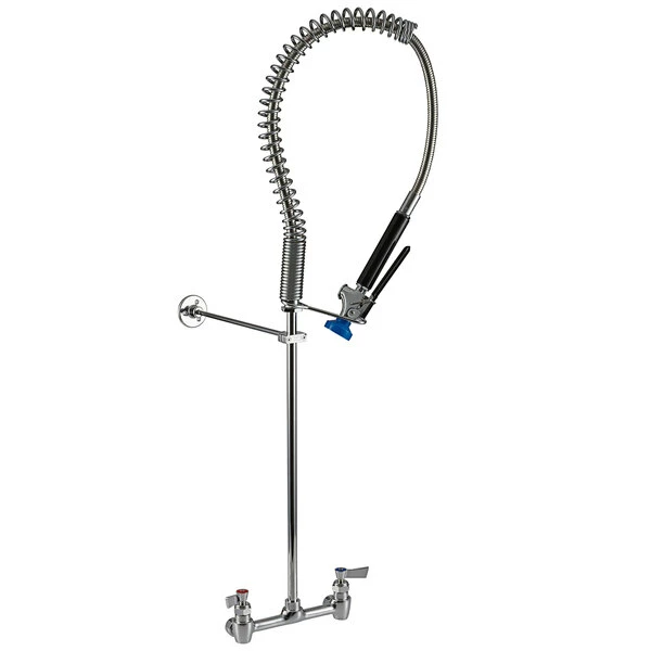 Fisher 2210-WB Wall Mounted 38" High Pre-Rinse Faucet With 8" Centers And Wall Bracket 1 Fisher 2210-WB Wall Mounted 38" High Pre-Rinse Faucet With 8" Centers And Wall Bracket