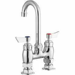 Waterloo Deck Mount Faucet With 3 1/2" Gooseneck Spout And 4" Centers 5 Waterloo Deck Mount Faucet With 3 1/2" Gooseneck Spout And 4" Centers -T&S Brass-shop 2313561