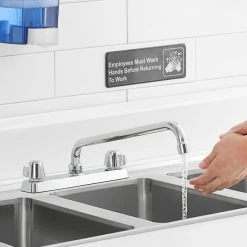 Regency Plumbing & Hardware Regency Deck Mount Faucet With 14" Swing Spout And 8" Centers