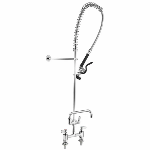Regency Plumbing & Hardware Regency 1.15 GPM Deck Mount Pre-Rinse Faucet With 10" Add-On Faucet And 8" Centers 2 Regency Plumbing & Hardware Regency 1.15 GPM Deck Mount Pre-Rinse Faucet With 10" Add-On Faucet And 8" Centers - Image 2