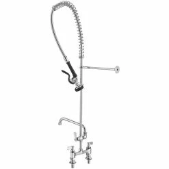 Regency Plumbing & Hardware Regency 1.15 GPM Deck Mount Pre-Rinse Faucet With 10" Add-On Faucet And 8" Centers 7 Regency Plumbing & Hardware Regency 1.15 GPM Deck Mount Pre-Rinse Faucet With 10" Add-On Faucet And 8" Centers -T&S Brass-shop 2319460