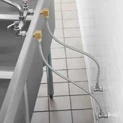 Regency Plumbing & Hardware Regency Wall Mount Faucet With 8" Swing Spout, 8" Centers, And Install Kit -T&S Brass-shop 2347821