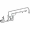 T&S Brass And Bronze Works T&S B-0230-U18 Ultrarinse 8" Wall Mount Mixing Faucet With 18" Swing Nozzle And 16" 1.5 GPM Sprayer Arm