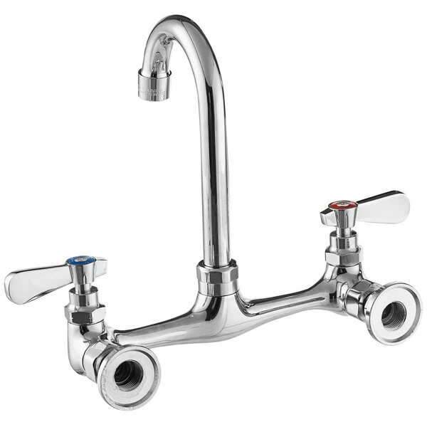 Regency Plumbing & Hardware Regency Wall Mount Faucet With 3 1/2" Swivel Gooseneck Spout And 8" Centers 3 Regency Plumbing & Hardware Regency Wall Mount Faucet With 3 1/2" Swivel Gooseneck Spout And 8" Centers - Image 3
