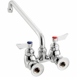 Waterloo Wall-Mounted Faucet With 4" Centers And 12" Swing Spout -T&S Brass-shop 2426327