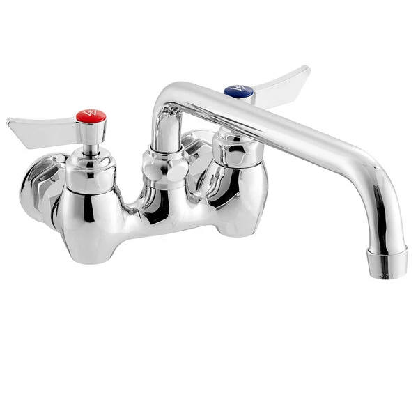 Waterloo Wall-Mounted Faucet With 4" Centers And 10" Swing Spout 2 Waterloo Wall-Mounted Faucet With 4" Centers And 10" Swing Spout - Image 2