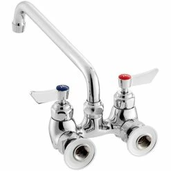 Waterloo Wall-Mounted Faucet With 4" Centers And 10" Swing Spout 6 Waterloo Wall-Mounted Faucet With 4" Centers And 10" Swing Spout -T&S Brass-shop 2426332