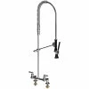 Chicago Faucet Company Chicago Faucets 510-SSVBXKCAB Deck-Mounted Pre-Rinse Faucet With 8" Fixed Centers And Inline Backflow Preventer