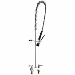 Chicago Faucet Company Chicago Faucets 526-919SLXKCABCP Deck-Mounted Pre-Rinse Faucet With 4" Fixed Centers