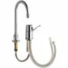 Chicago Faucet Company Chicago Faucets 2302-E35ABCP Deck-Mounted Faucet With 5 1/4" Rigid / Swing Gooseneck Spout