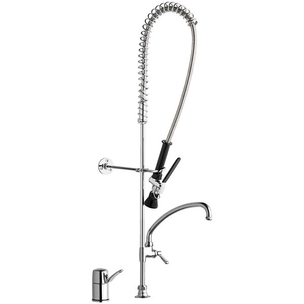 Chicago Faucet Company Chicago Faucets 2305-613AABCP Pre-Rinse Faucet With Remote Valve And 9 1/2" L-Type Swing Spout 1 Chicago Faucet Company Chicago Faucets 2305-613AABCP Pre-Rinse Faucet With Remote Valve And 9 1/2" L-Type Swing Spout