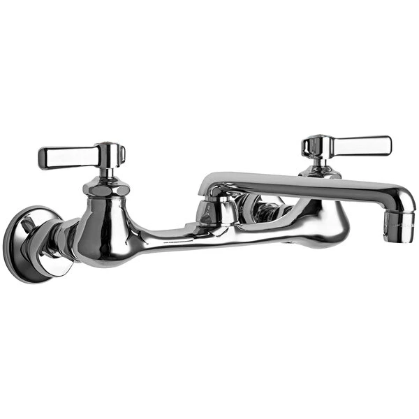 Chicago Faucet Company Chicago Faucets 540-LDE35ABCP 1.5 GPM Wall-Mounted Faucet With Adjustable Centers And 6" S-Type Swing Spout 1 Chicago Faucet Company Chicago Faucets 540-LDE35ABCP 1.5 GPM Wall-Mounted Faucet With Adjustable Centers And 6" S-Type Swing Spout