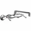 Chicago Faucet Company Chicago Faucets 445-E35ABCP 1.5 GPM Wall-Mounted Faucet With Adjustable Centers And 6" S-Type Swing Spout