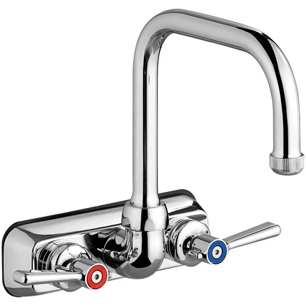 Chicago Faucet Company Chicago Faucets W4W-DB6AE1-369ABCP Wall-Mounted Manual Sink Faucet With 4" Centers 2 Chicago Faucet Company Chicago Faucets W4W-DB6AE1-369ABCP Wall-Mounted Manual Sink Faucet With 4" Centers - Image 2