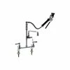 Chicago Faucet Company Chicago Faucets 509-SSVBL12XKCAB Deck-Mounted Pre-Rinse Faucet With 8" Fixed Centers And Inline Vacuum Breaker
