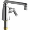Chicago Faucet Company Chicago Faucets 349-E35ABCP Deck-Mounted Single-Hole Single-Supply Faucet With 6" S-Type Swing Spout