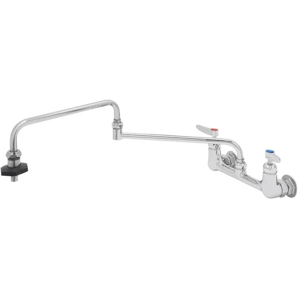 T&S Brass And Bronze Works T&S B-0598-CR-HRK 8" Wall Mount Pot / Kettle Filler With Adjustable Centers And 24" Double-Jointed Swing Nozzle 1 T&S Brass And Bronze Works T&S B-0598-CR-HRK 8" Wall Mount Pot / Kettle Filler With Adjustable Centers And 24" Double-Jointed Swing Nozzle