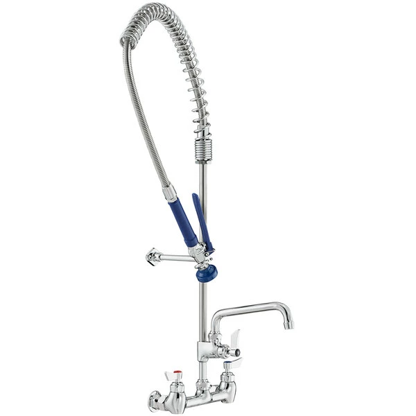 Waterloo 1.15 GPM Wall-Mounted Pre-Rinse Faucet With 8" Centers And 8" Add-On Faucet 1 Waterloo 1.15 GPM Wall-Mounted Pre-Rinse Faucet With 8" Centers And 8" Add-On Faucet