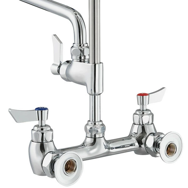 Waterloo 1.15 GPM Wall-Mounted Pre-Rinse Faucet With 8" Centers And 10" Add-On Faucet 2 Waterloo 1.15 GPM Wall-Mounted Pre-Rinse Faucet With 8" Centers And 10" Add-On Faucet - Image 2