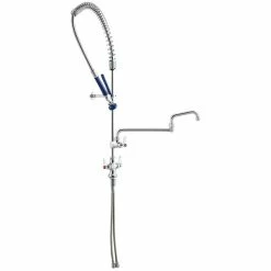 Waterloo 1.15 GPM Deck-Mounted Pre-Rinse Faucet With Single Base And 18" Double-Jointed Add-On Faucet