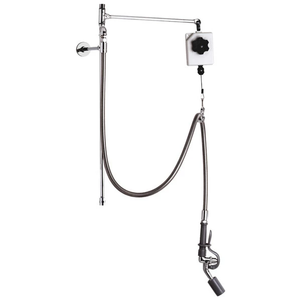 T&S Brass And Bronze Works T&S B-0126-R 28 3/4" High Pre-Rinse Faucet Retrofit Kit With Angled Low Flow Spray Valve, Balancer, 68" Hose, And 6" Wall Bracket 1 T&S Brass And Bronze Works T&S B-0126-R 28 3/4" High Pre-Rinse Faucet Retrofit Kit With Angled Low Flow Spray Valve, Balancer, 68" Hose, And 6" Wall Bracket