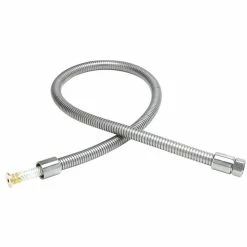 T&S Brass And Bronze Works T&S B-0020-H2A 14 3/8" Stainless Steel Flex Hose With Small Handle And Polyurethane Liner